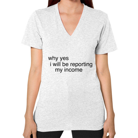 V-Neck (on woman) Ash grey unorthodoxy