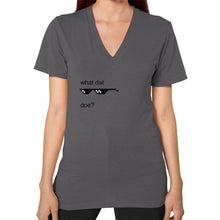 V-Neck (on woman) Asphalt unorthodoxy
