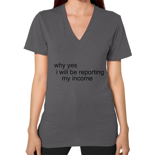 V-Neck (on woman) Asphalt unorthodoxy