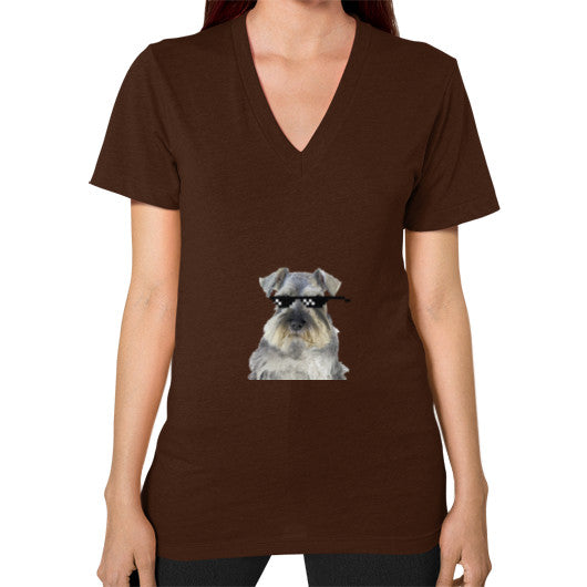 V-Neck (on woman) Brown unorthodoxy