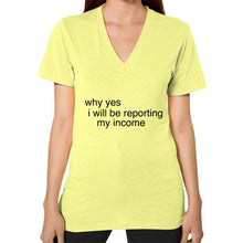 V-Neck (on woman) Lemon unorthodoxy