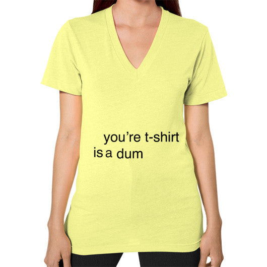 V-Neck (on woman) Lemon unorthodoxy