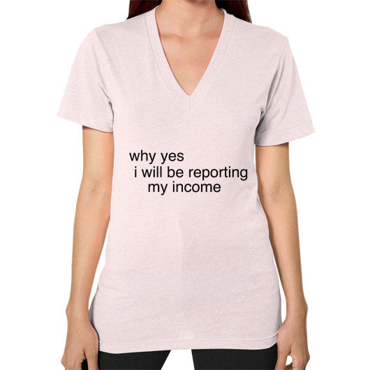 V-Neck (on woman) Light pink unorthodoxy