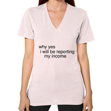 V-Neck (on woman) Light pink unorthodoxy