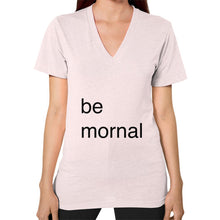 V-Neck (on woman) Light pink unorthodoxy