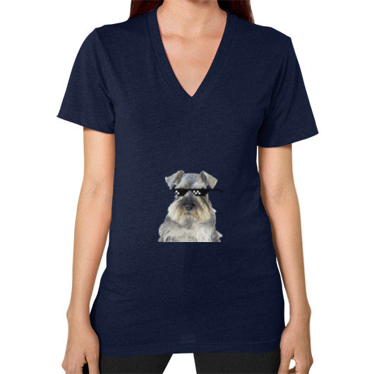 V-Neck (on woman) Navy unorthodoxy