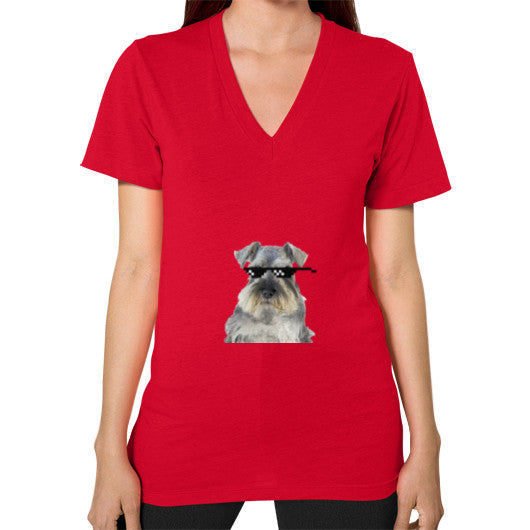 V-Neck (on woman) Red unorthodoxy