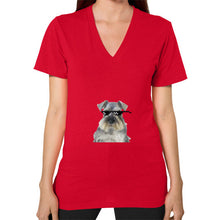 V-Neck (on woman) Red unorthodoxy