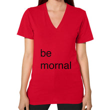 V-Neck (on woman) Red unorthodoxy