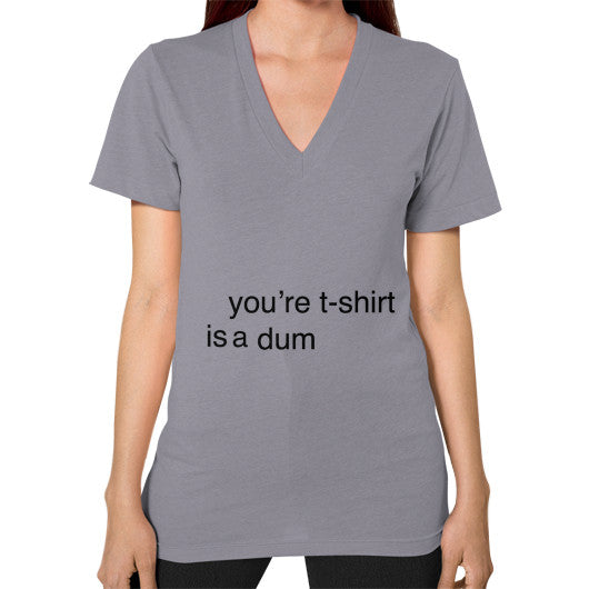 V-Neck (on woman) Slate unorthodoxy