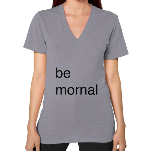 V-Neck (on woman) Slate unorthodoxy