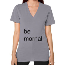 V-Neck (on woman) Slate unorthodoxy