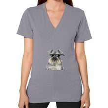 V-Neck (on woman) Slate unorthodoxy