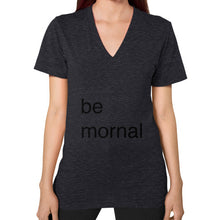 V-Neck (on woman) Tri-Blend Black unorthodoxy