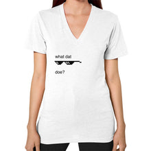V-Neck (on woman) White unorthodoxy