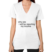 V-Neck (on woman) White unorthodoxy