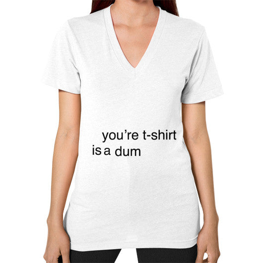 V-Neck (on woman) White unorthodoxy