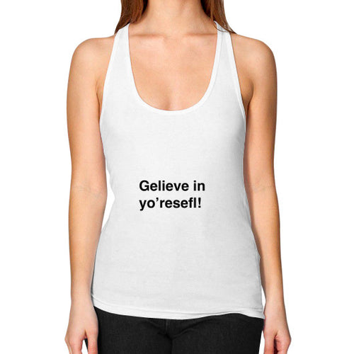 Women's Flowy Racerback Tank White unorthodoxy