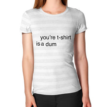Women's T-Shirt Ash White Stripe unorthodoxy