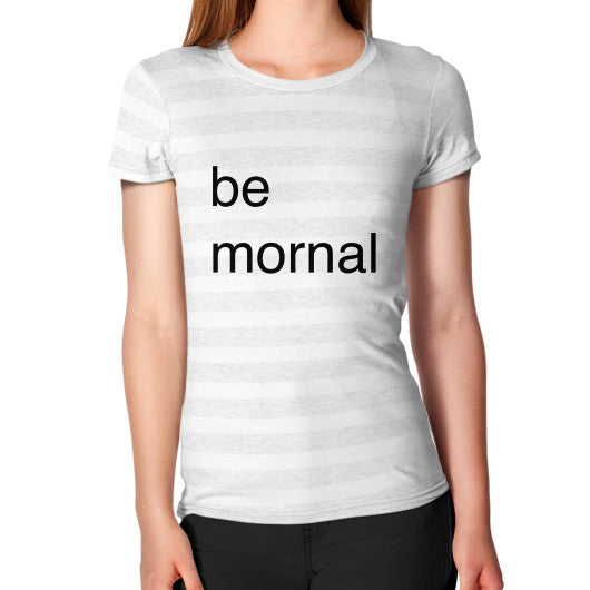 Women's T-Shirt Ash White Stripe unorthodoxy