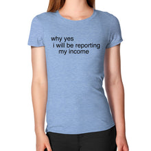 Women's T-Shirt Tri-Blend Blue unorthodoxy