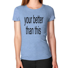 Women's T-Shirt Tri-Blend Blue unorthodoxy