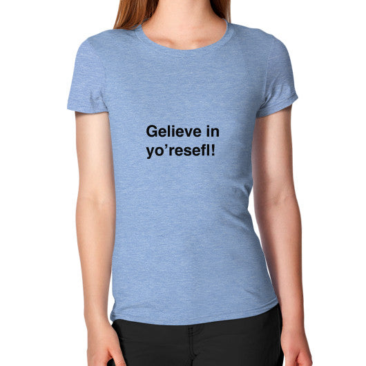 Women's T-Shirt Tri-Blend Blue unorthodoxy